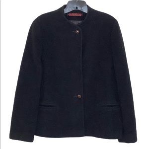 Mackintosh vintage black wool jacket size 14 EUC